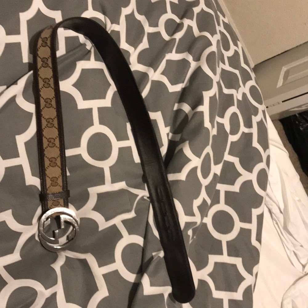 Gucci monogram belt